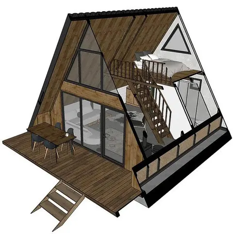 Montažna kuća A-Frame Economik, 42 m², A-Frame