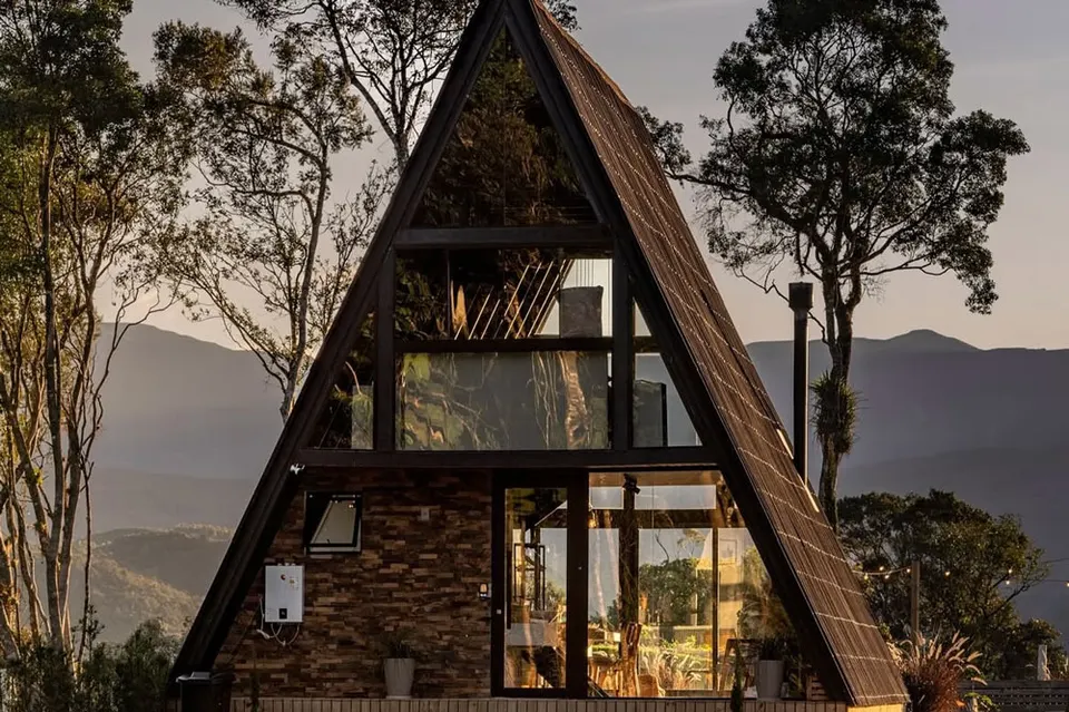 Montažna kuća A-frame tip 1–6 (katalog), 50 m², A frame montažne kuće