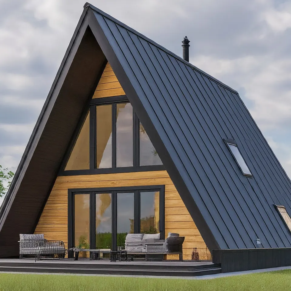 Montažna kuća A-frame tip 1–6 (katalog), 50 m², A frame montažne kuće