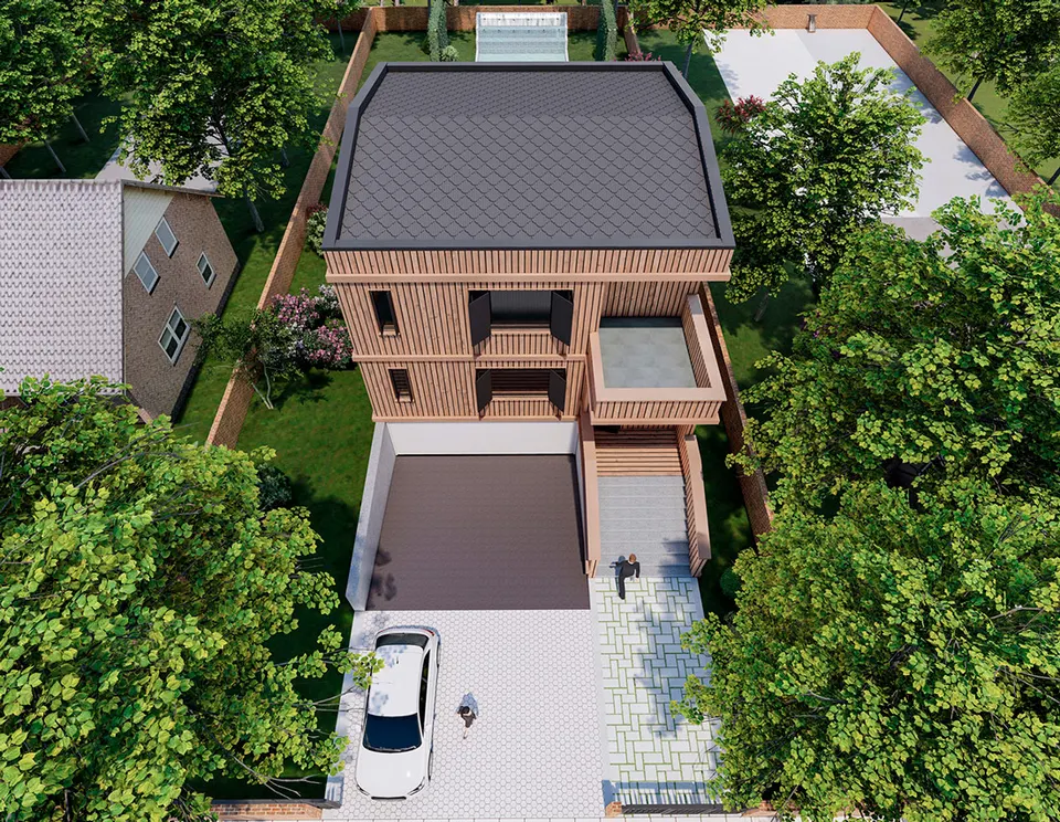 Montažna kuća Alta Casa Model 2B, 118 m², Alta Casa
