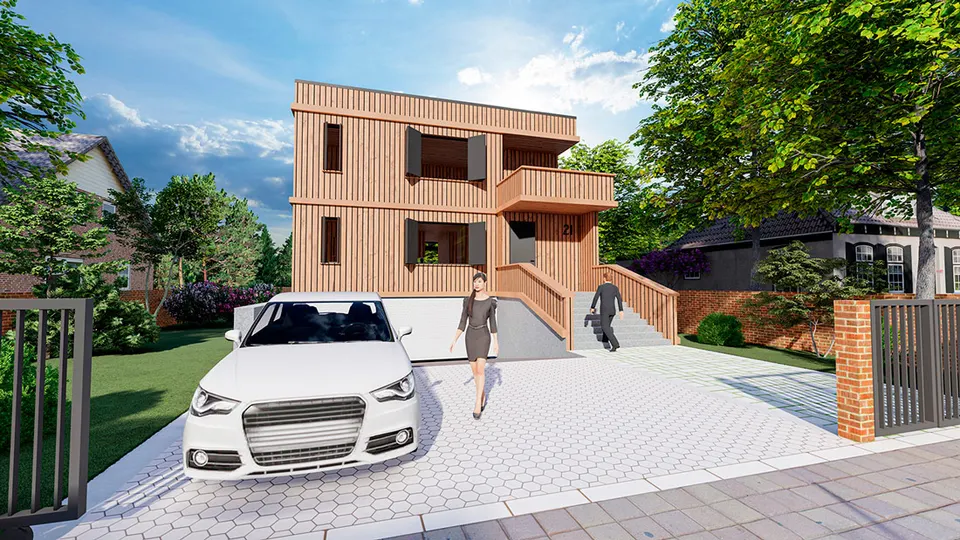 Montažna kuća Alta Casa Model 2B, 118 m², Alta Casa