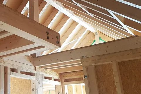 Montažna kuća Skeletna hiša (linija), 140 m², Bauta