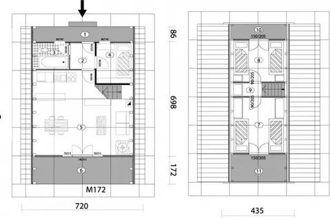 Montažna kuća Montažna kuća Golija 64, 98 m², Bor Promet