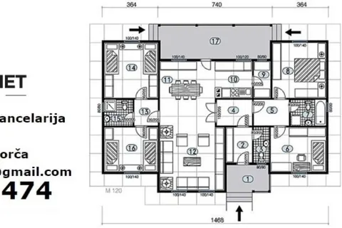 Montažna kuća Montažna kuća Tip 135, 134 m², Bor Promet