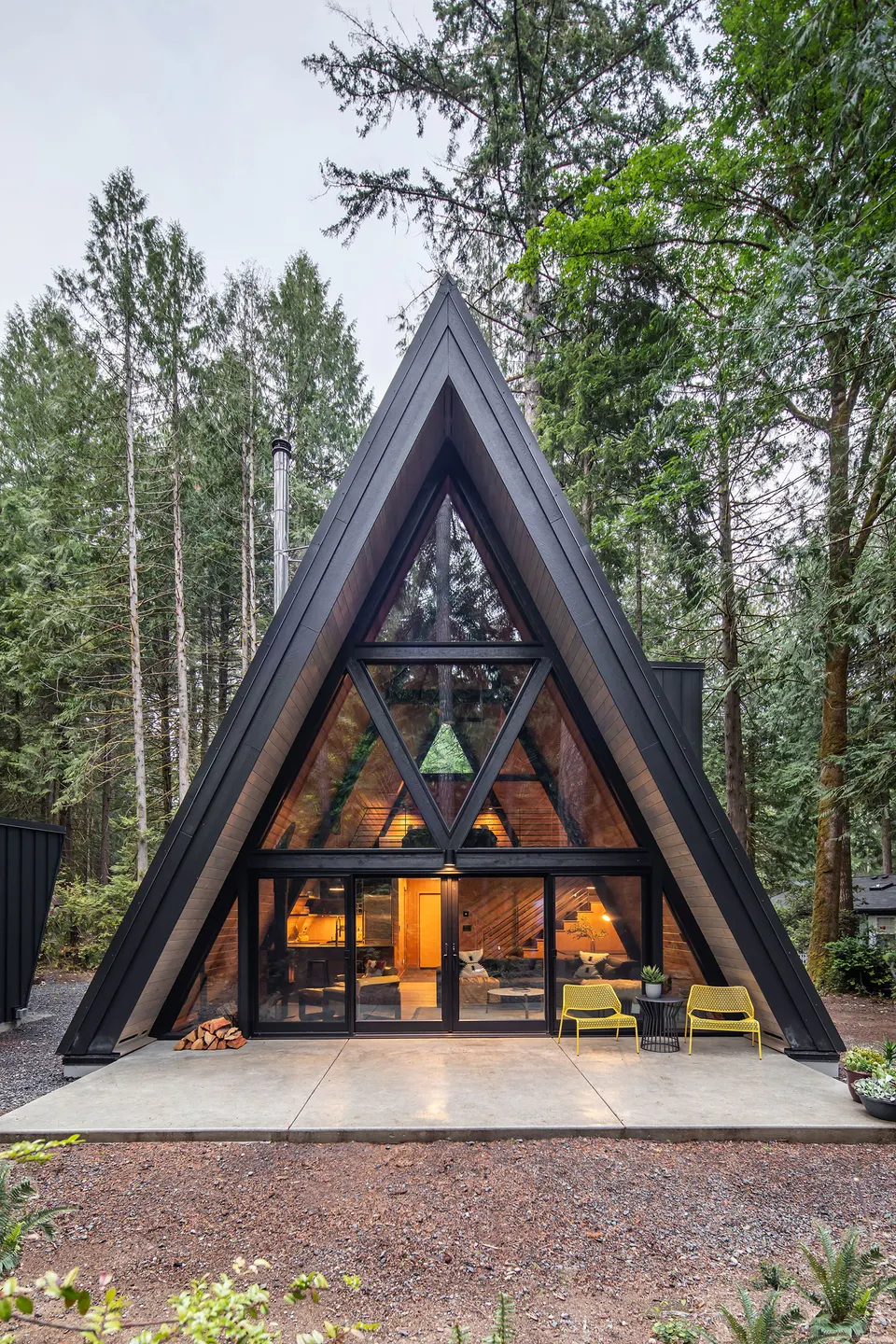 Montažna kuća Brvnara / A-frame po meri, 50 m², Brvnare A Frame Stil