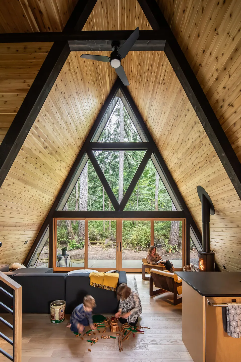 Montažna kuća Brvnara / A-frame po meri, 50 m², Brvnare A Frame Stil