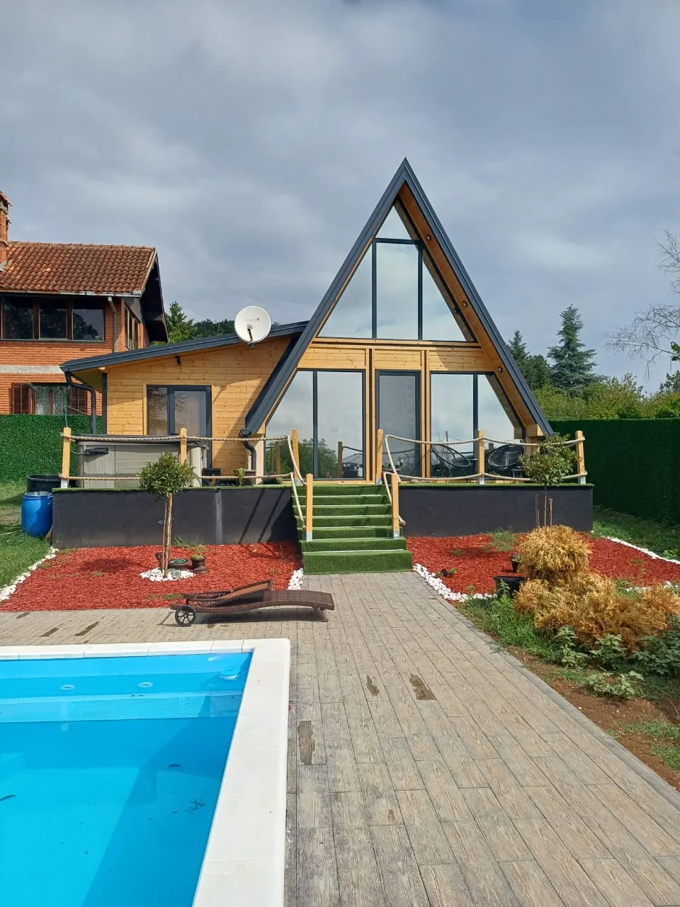 Montažna kuća Brvnara / A-frame po meri, 50 m², Brvnare A Frame Stil