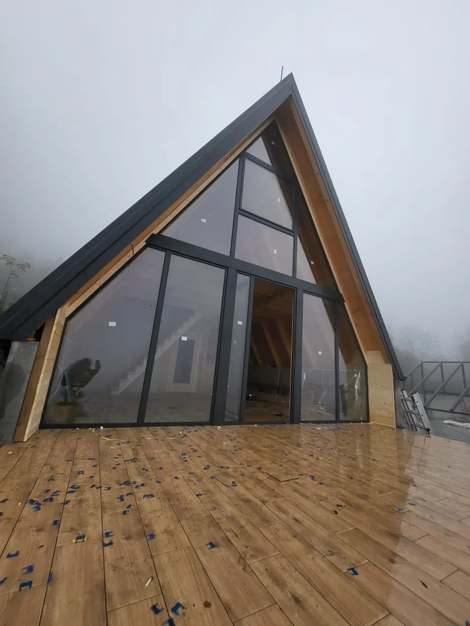 Montažna kuća Brvnara / A-frame po meri, 50 m², Brvnare A Frame Stil
