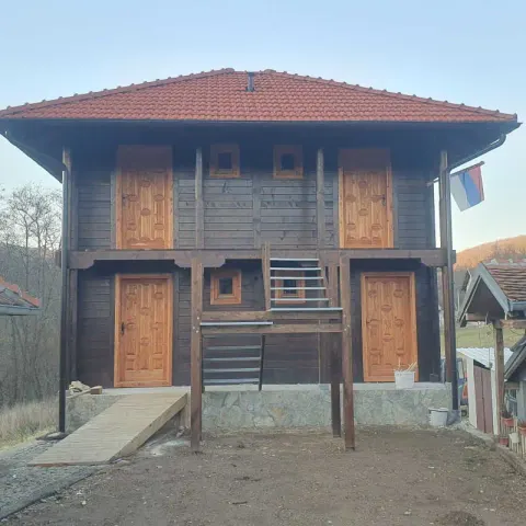 Montažna kuća Brvnara po meri, 40 m², Brvnare Đoković