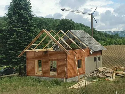 Montažna kuća Brvnara po meri, 40 m², Brvnare Đoković