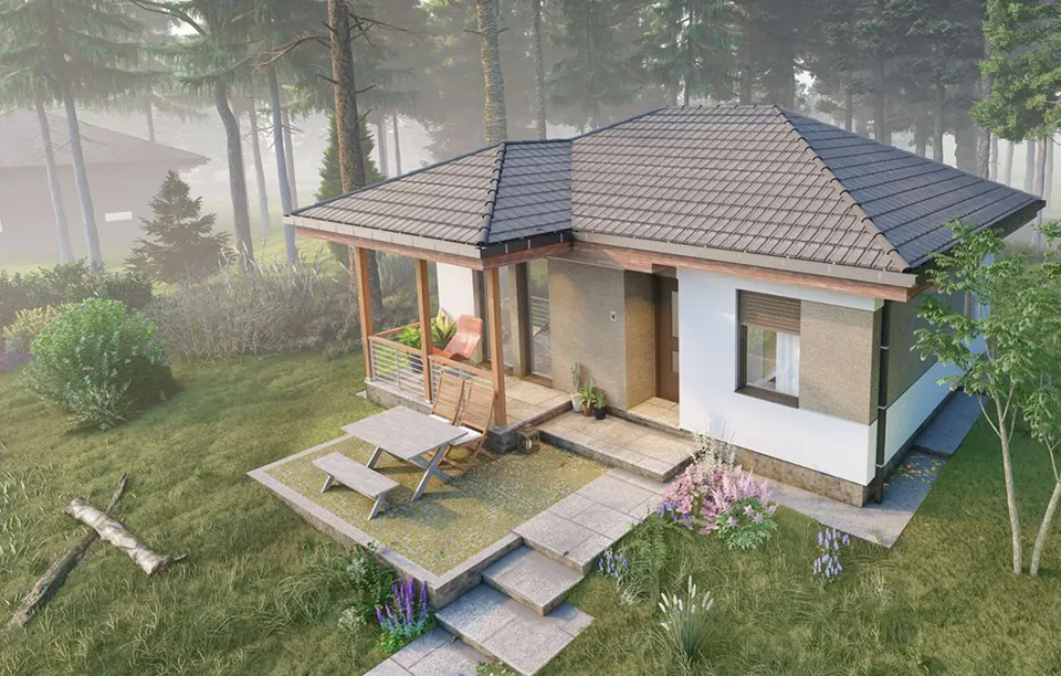 Montažna kuća Tip 57, 65 m², Budućnost