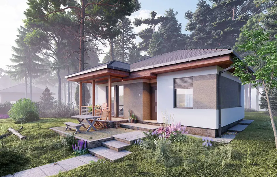 Montažna kuća Tip 57, 65 m², Budućnost