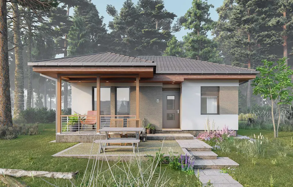 Montažna kuća Tip 57, 65 m², Budućnost