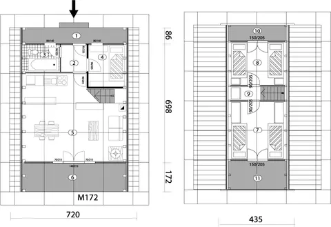 Montažna kuća Tip Golija 30, 30 m², Budućnost