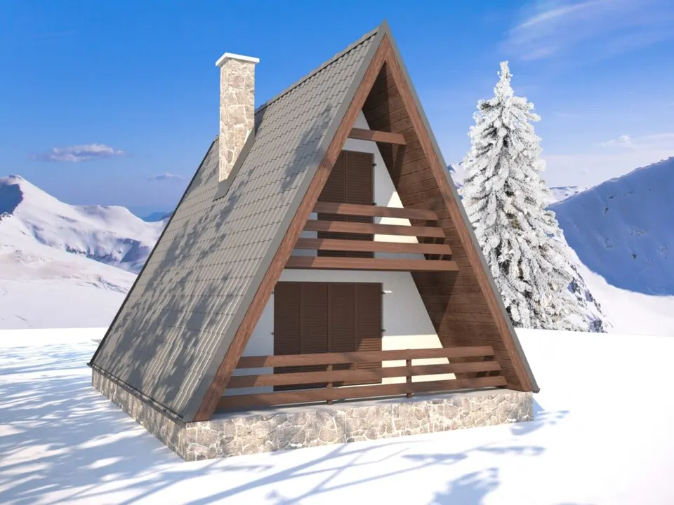 Montažna kuća Tip Golija 64, 64 m², Budućnost