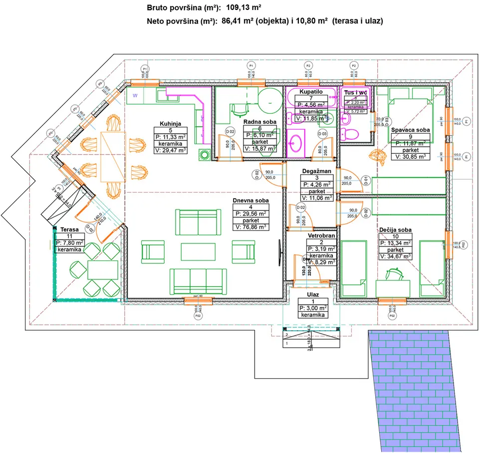 Montažna kuća DOM Classic 109, 109 m², DOM Montažne kuće