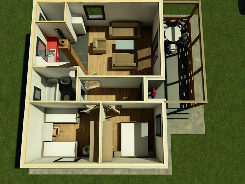 Montažna kuća DOM Classic 75, 75 m², DOM Montažne kuće