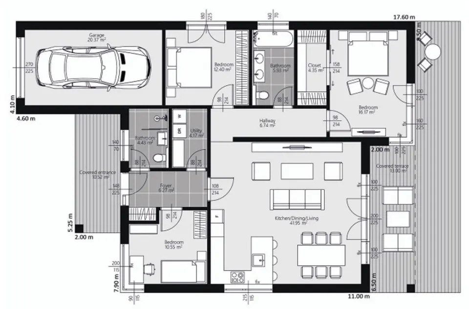 Montažna kuća DOM Modern 141, 141 m², DOM Montažne kuće