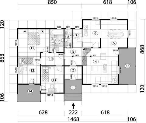 Montažna kuća Tip 127, 127 m², DoMil Montažne kuće