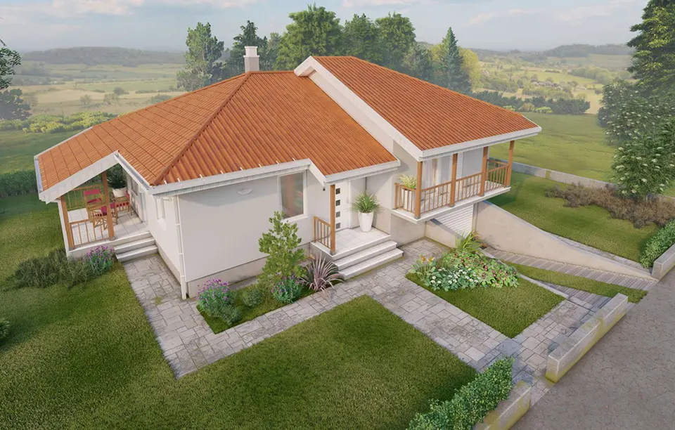 Montažna kuća Tip 90, 90 m², DoMil Montažne kuće
