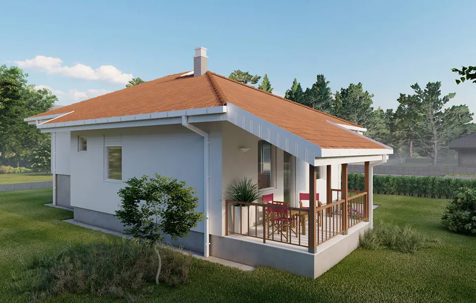 Montažna kuća Tip 90, 90 m², DoMil Montažne kuće