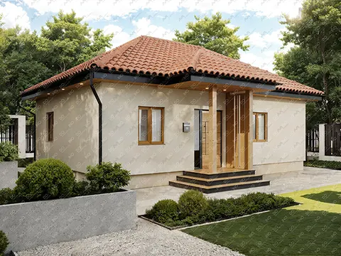 Montažna kuća Domino 76, 76 m², Domino
