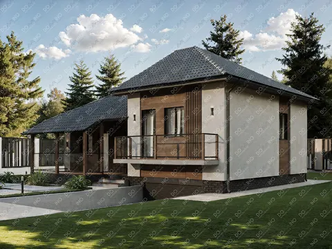 Montažna kuća Domino 99, 99 m², Domino
