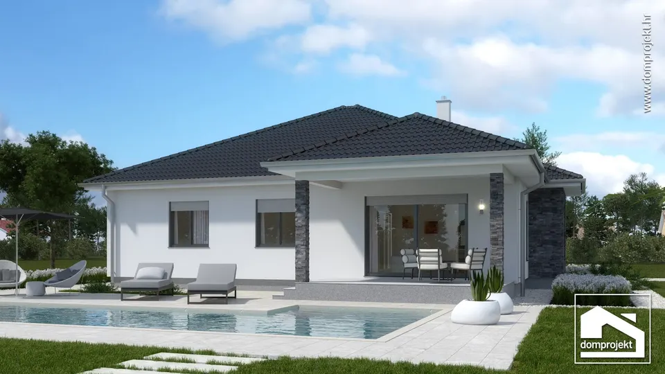 Montažna kuća Anamarija, 153 m², Domprojekt