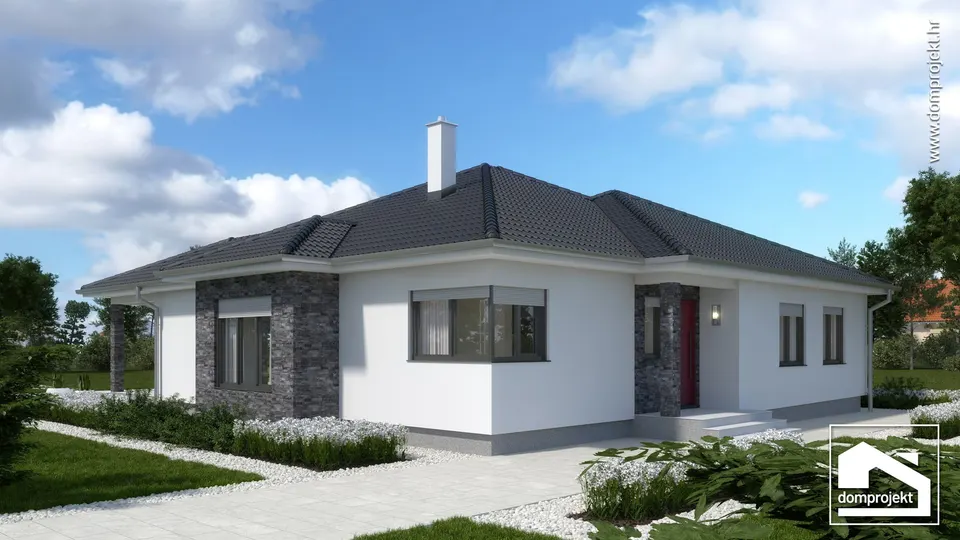 Montažna kuća Anamarija, 153 m², Domprojekt