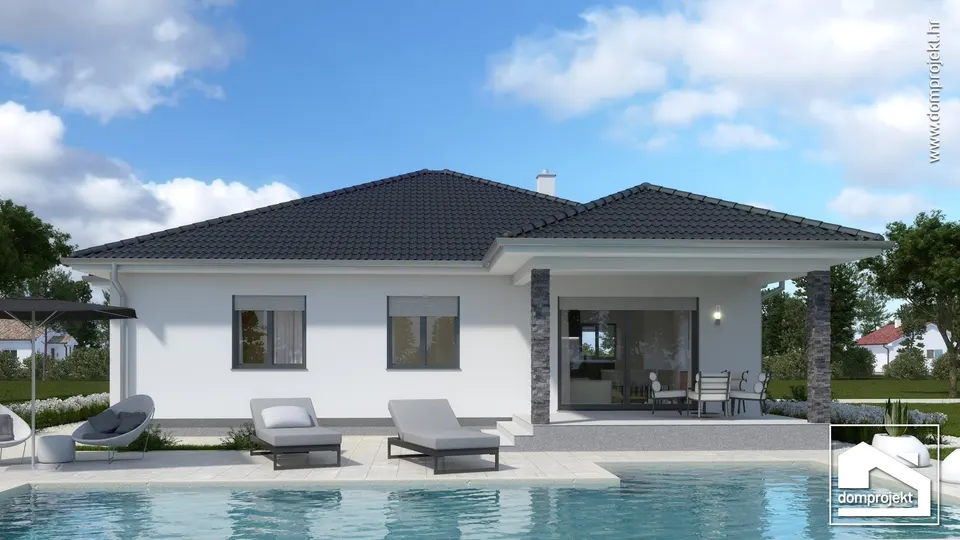 Montažna kuća Anamarija, 153 m², Domprojekt