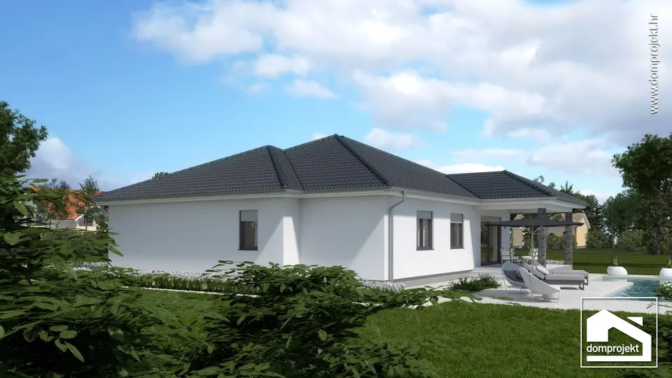 Montažna kuća Anamarija, 153 m², Domprojekt