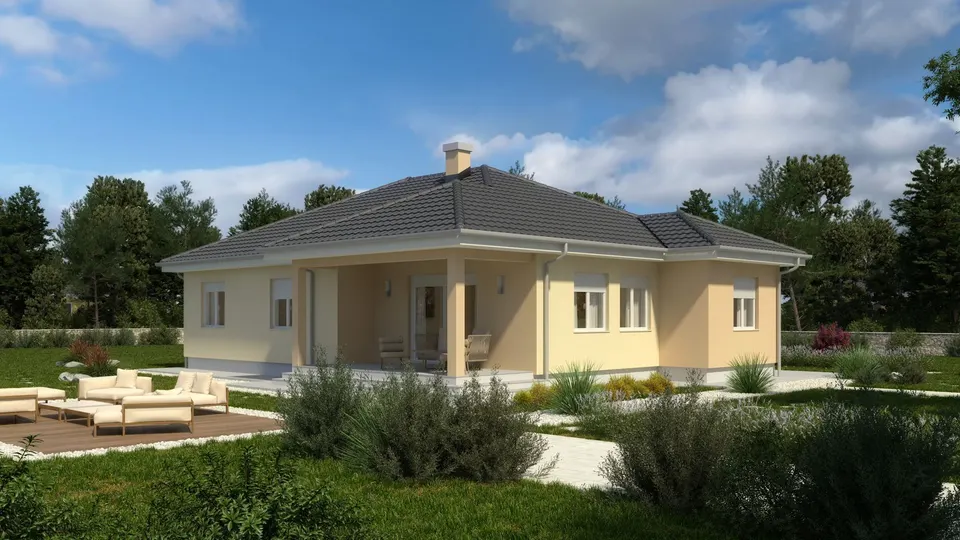 Montažna kuća Bela, 133 m², Domprojekt