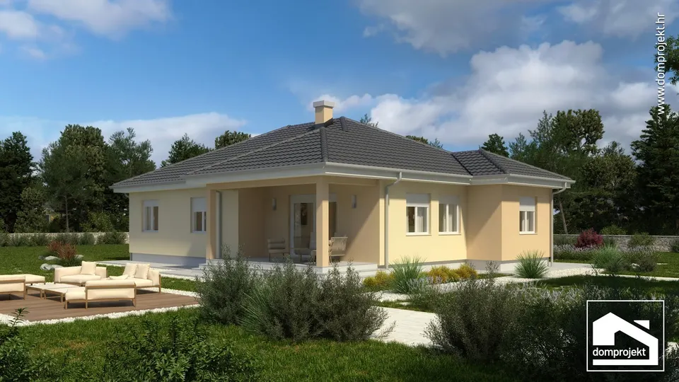Montažna kuća Bela, 133 m², Domprojekt