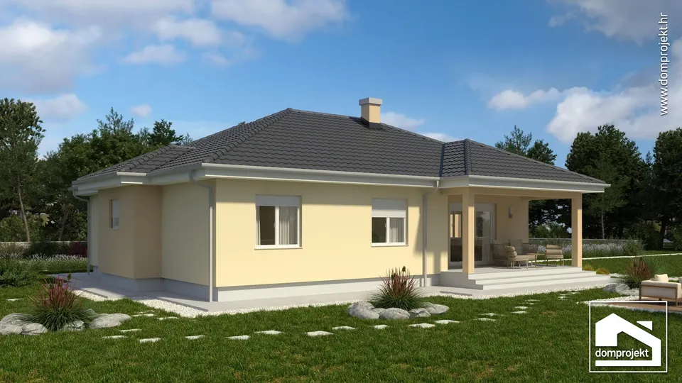 Montažna kuća Bela, 133 m², Domprojekt
