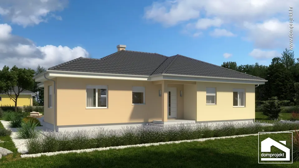 Montažna kuća Bela, 133 m², Domprojekt