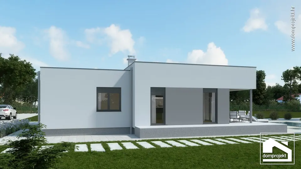 Montažna kuća Catherine, 124 m², Domprojekt
