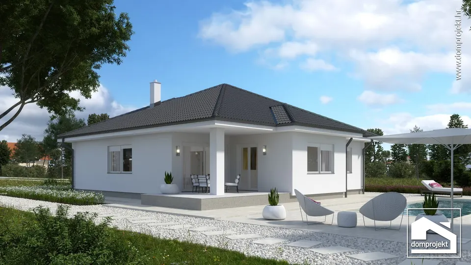 Montažna kuća Claudia, 125 m², Domprojekt