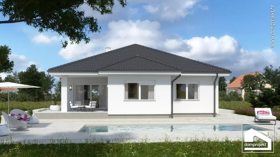 Montažna kuća Claudia, 125 m², Domprojekt