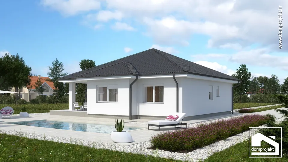 Montažna kuća Claudia, 125 m², Domprojekt