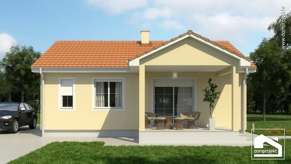 Montažna kuća Dalia, 75 m², Domprojekt