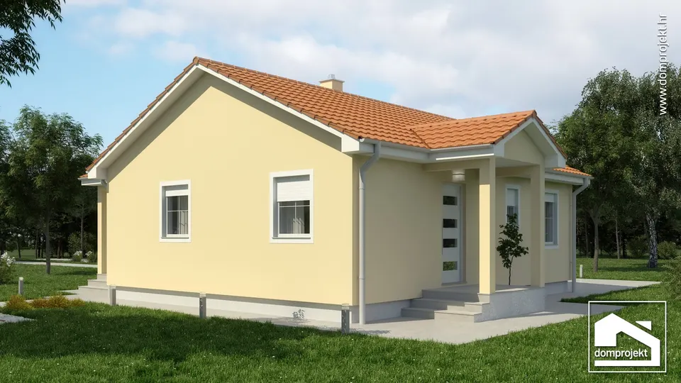 Montažna kuća Dalia, 75 m², Domprojekt