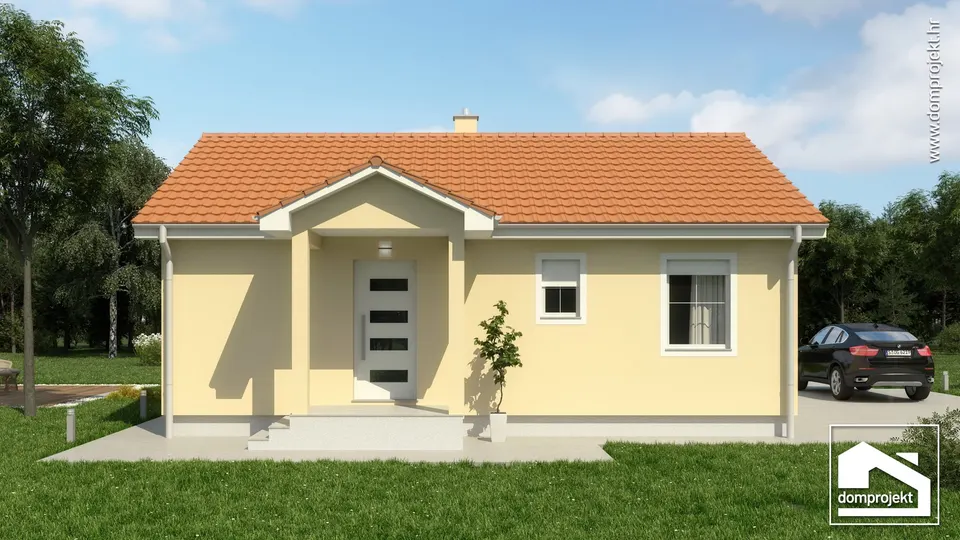 Montažna kuća Dalia, 75 m², Domprojekt