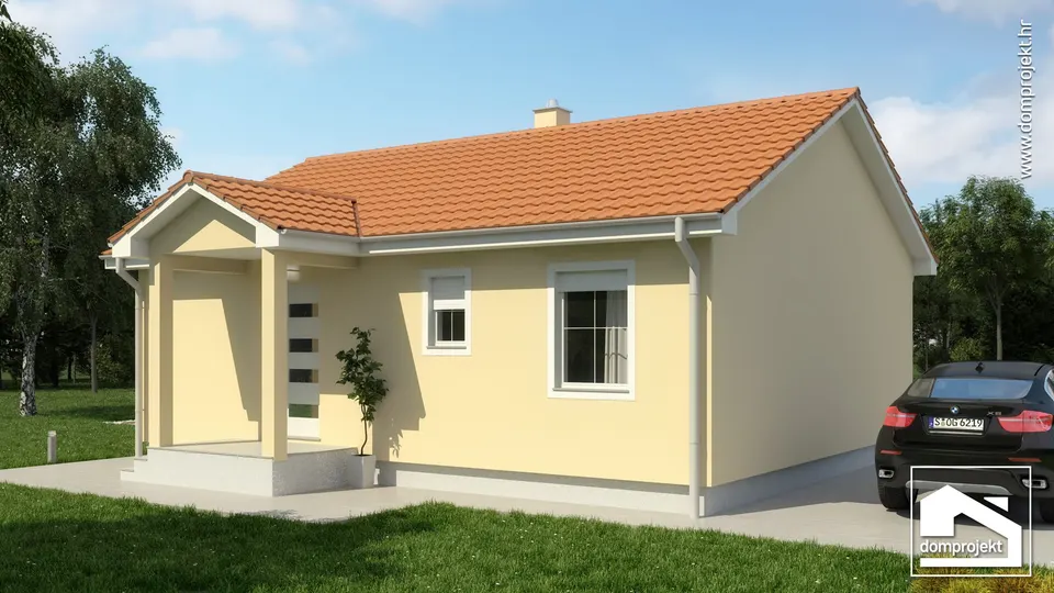 Montažna kuća Dalia, 75 m², Domprojekt