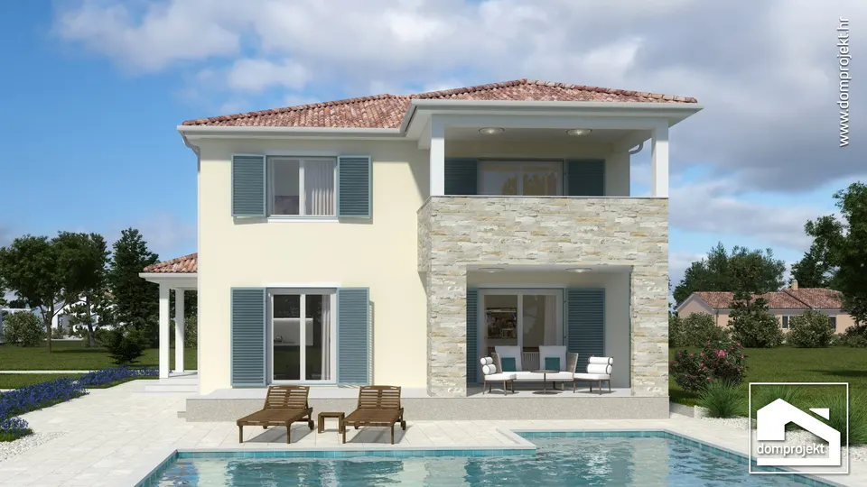 Montažna kuća Edvina, 154 m², Domprojekt