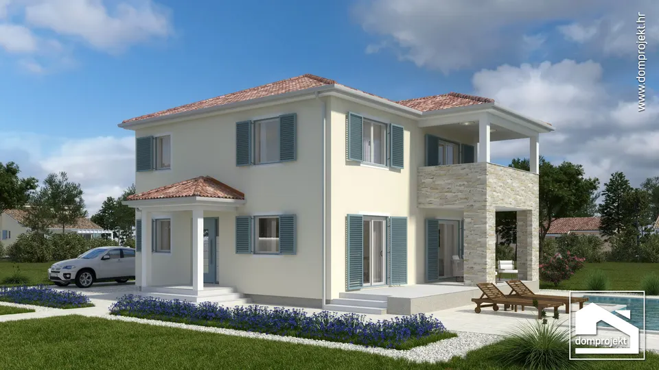 Montažna kuća Edvina, 154 m², Domprojekt