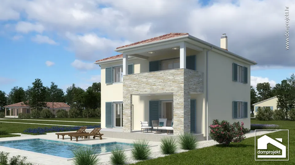 Montažna kuća Edvina, 154 m², Domprojekt