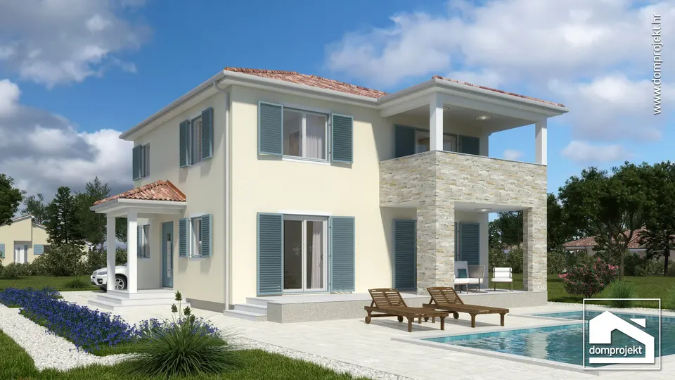 Montažna kuća Edvina, 154 m², Domprojekt