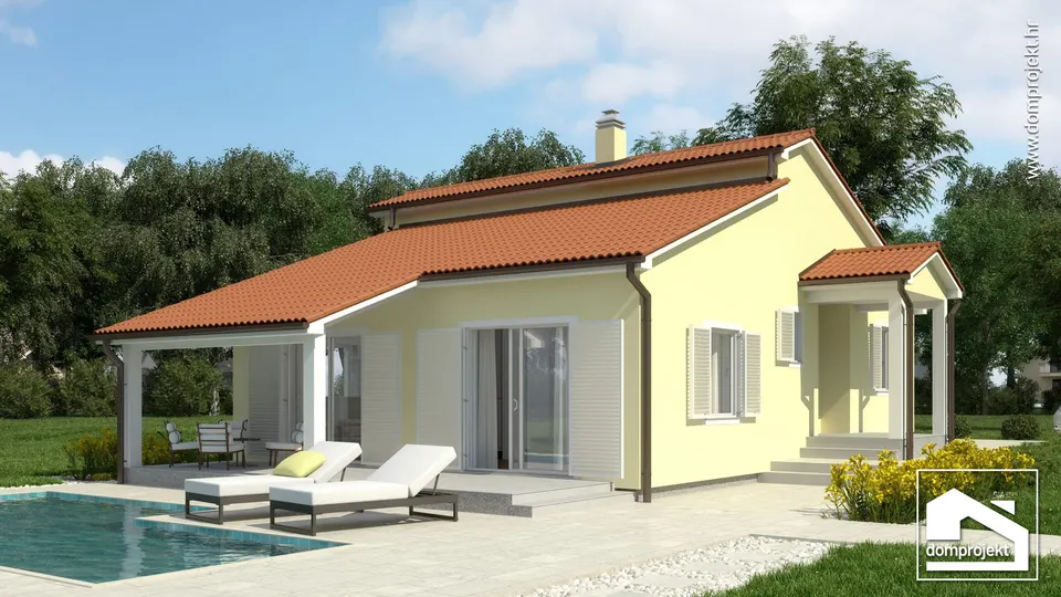Montažna kuća Elis, 105 m², Domprojekt