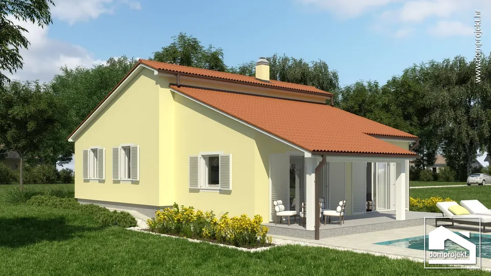 Montažna kuća Elis, 105 m², Domprojekt
