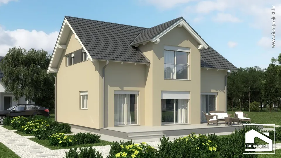 Montažna kuća Emanuela, 165 m², Domprojekt
